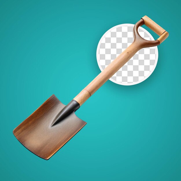 PSD garden trowel isolated on transparent background