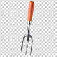 PSD gardening fork on transparent background