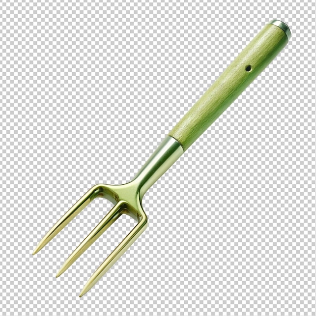 PSD gardening fork on transparent background