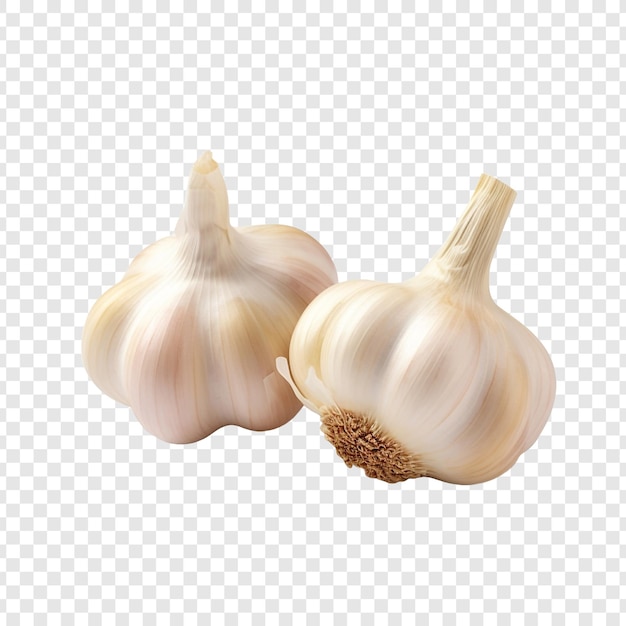 PSD garlic isolated on transparent background