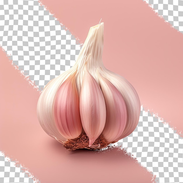 Garlic on transparent background