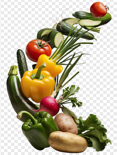 PSD garstka warzyw, w tym papryki cukini i papryki
