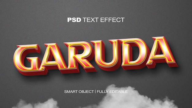 PSD garuda tekst-effect v2