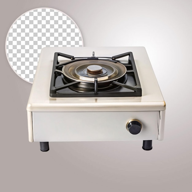 PSD gas cooker on transparent background
