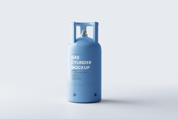 PSD gas cylinder branding company mockup