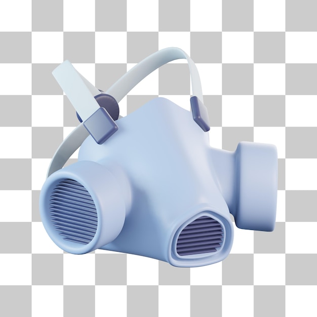 PSD gas mask 3d icon