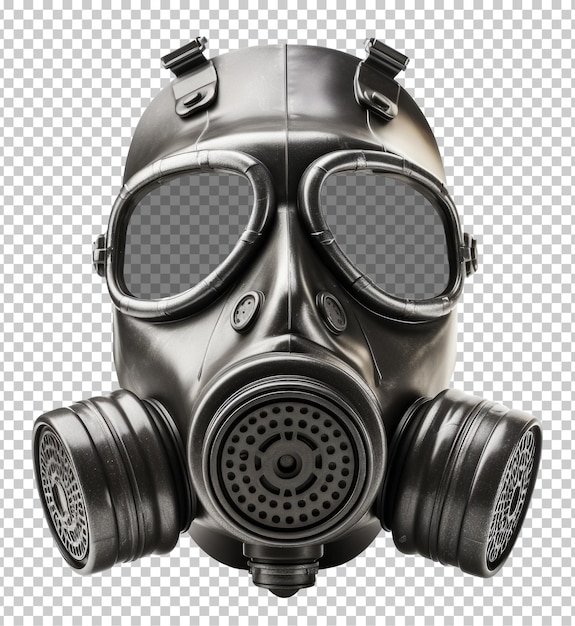 Gas mask isolated on transparent background