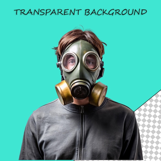 PSD gas mask respirator illustrated