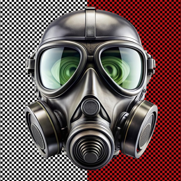 PSD gas mask on transparent background