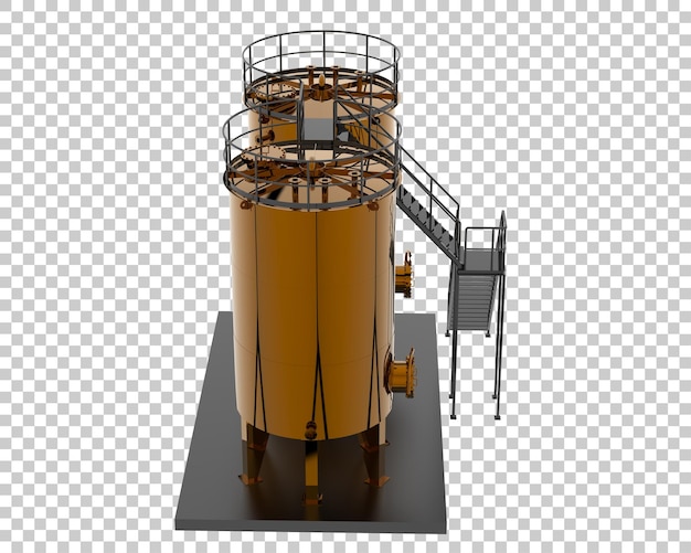 透明な背景 3 d レンダリング図に分離されたガソリン タンク