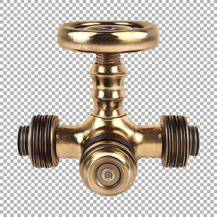 PSD gas valve on transparent background ai generated