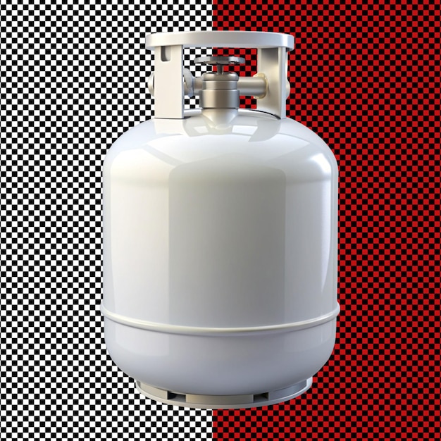 PSD gass cylinder on transparent background