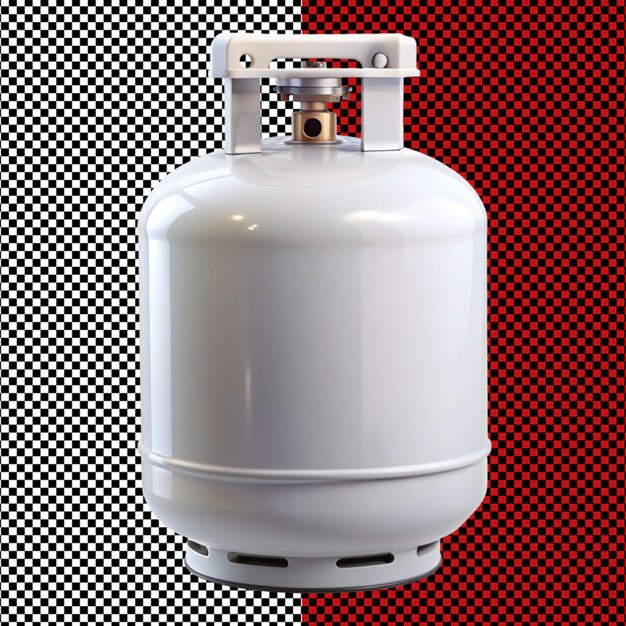 PSD gass cylinder on transparent background