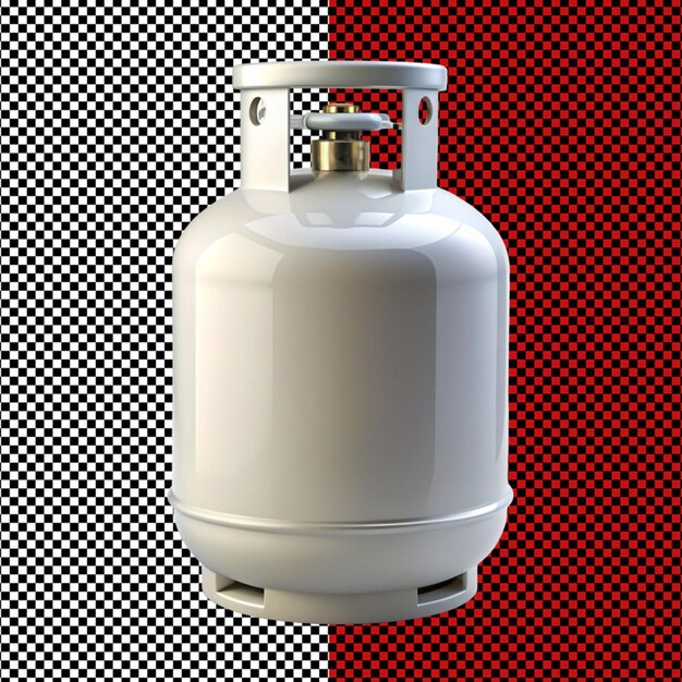 PSD gass cylinder on transparent background