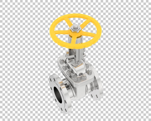 在透明背景上隔离的门 3D染插图
