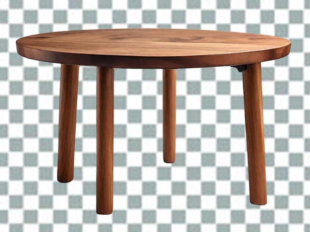 PSD gateleg table isolated on transparent background