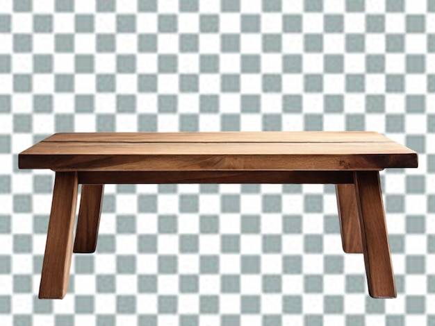 PSD gateleg table isolated on transparent background