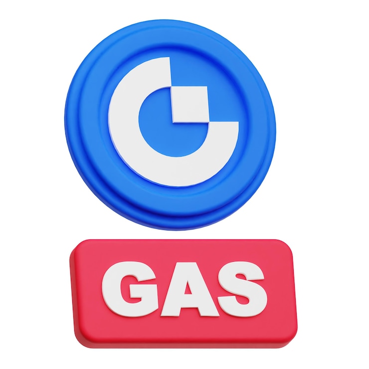 PSD gatetoken crypto token 3d icon isolated on the white background