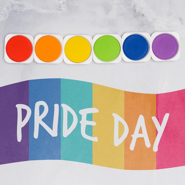 Gay pride background with elements