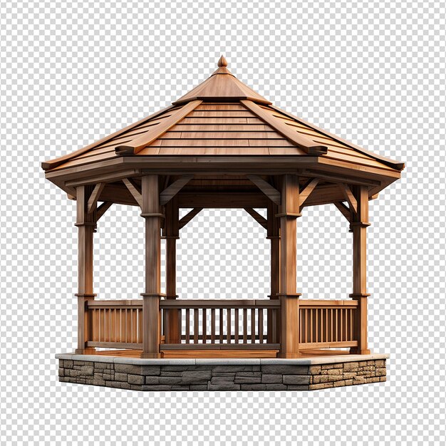 PSD a gazebo isolated on transparent background png