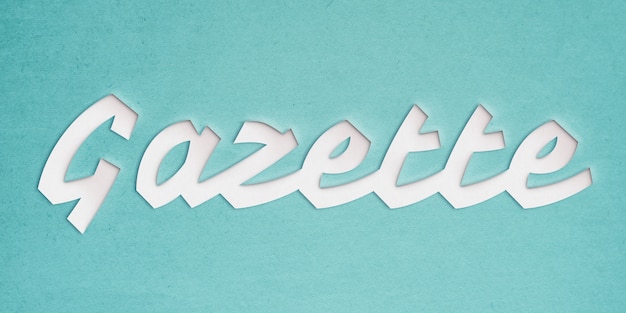 PSD gazette text style effect