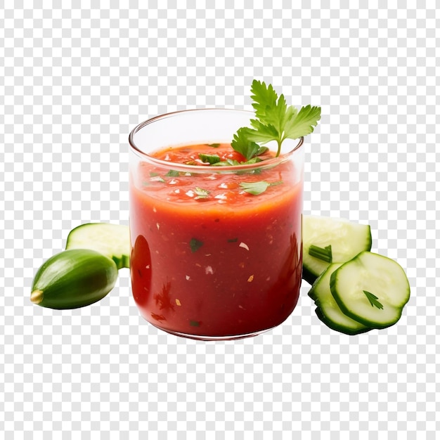 Gazpacho isolated on transparent background