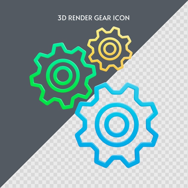 PSD gear icon