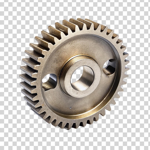 PSD gear wheel isolated on transparent background