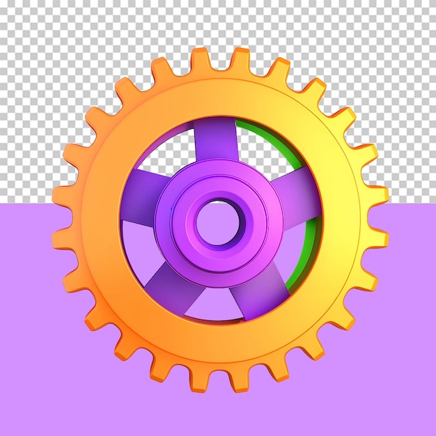 PSD a gear wheel