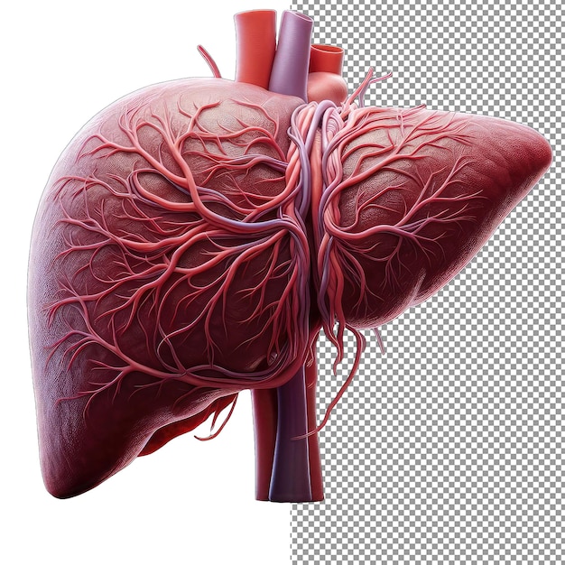 Gebeeldhouwde vitaliteit geïsoleerde 3d-orgelessentie in png-vorm