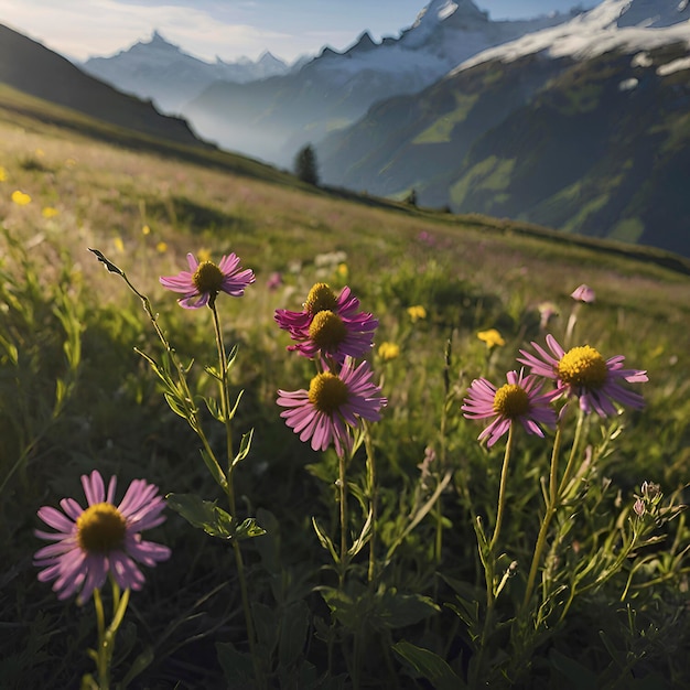 PSD gebergte landschap van zwitserland