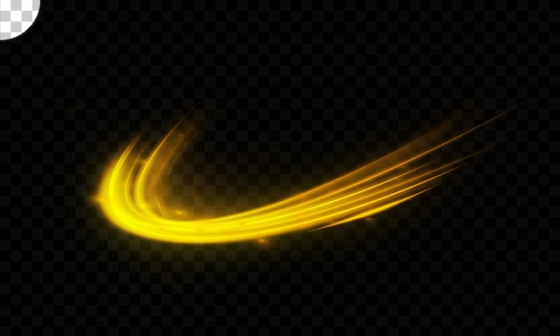Gebogen lichteffect