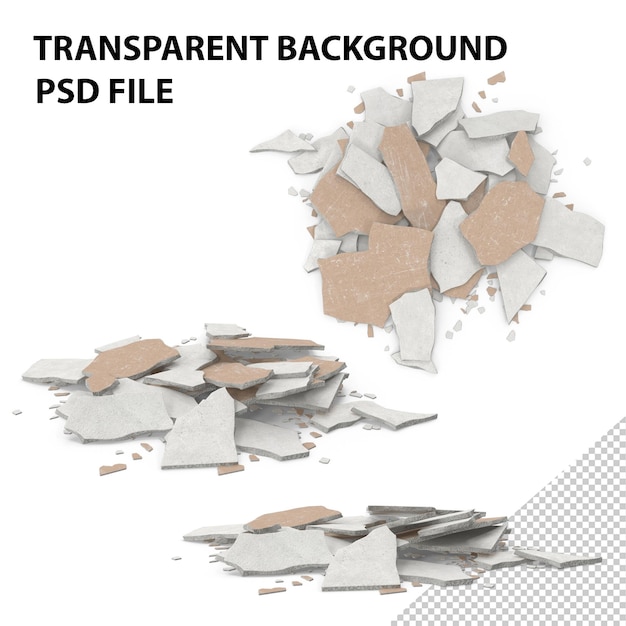 PSD gebroken bladsteen png