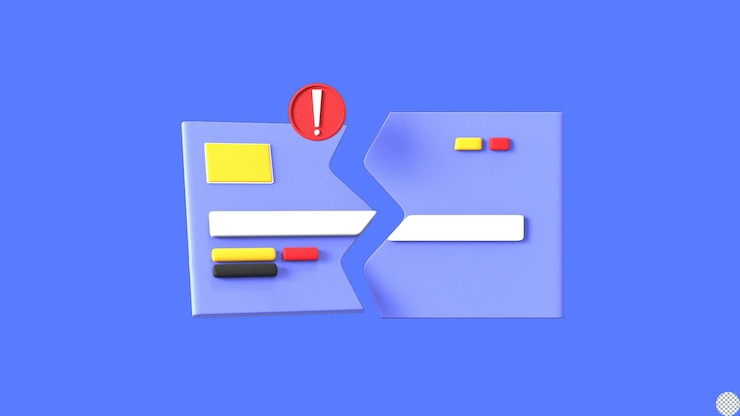 PSD gebroken creditcard 3d rendering declinatie uitgifte bankkaart niet beschikbaar probleem geïsoleerde illustratie