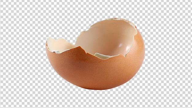 PSD gebroken eierschil op een doorzichtige achtergrond