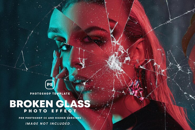 gebroken glaseffect
