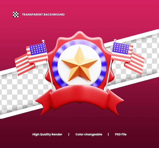 Gebruik badge 3D Icon