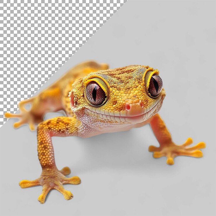 PSD gecko animal on transparent background