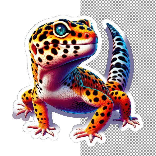 PSD gecko in the garden a miniature marvel sticker