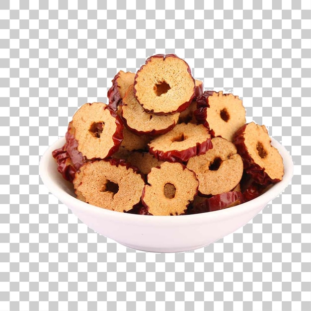 Gedroogde, gesneden rode dadels