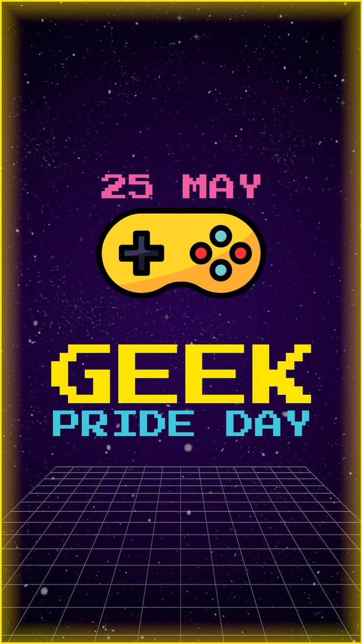 PSD geek pride day post for stories
