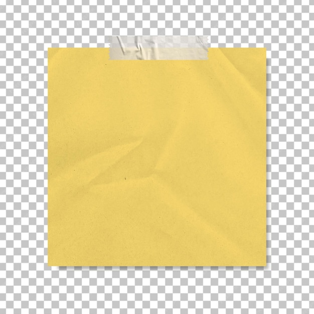 geel blank notitiepapier