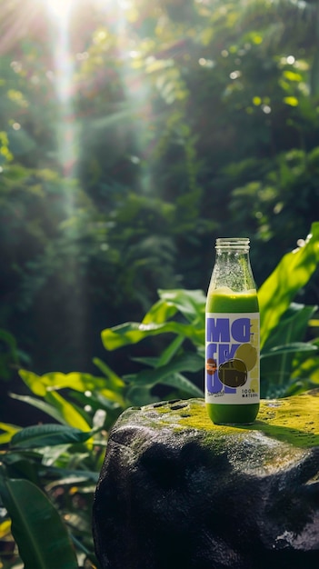 PSD geen drink in nature  mockup