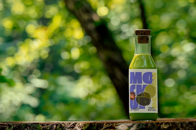 PSD geen drink in nature  mockup