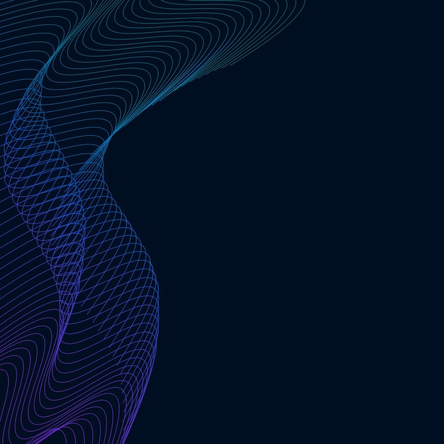 Gegevensvisualisatie dynamische golfpatroonvector