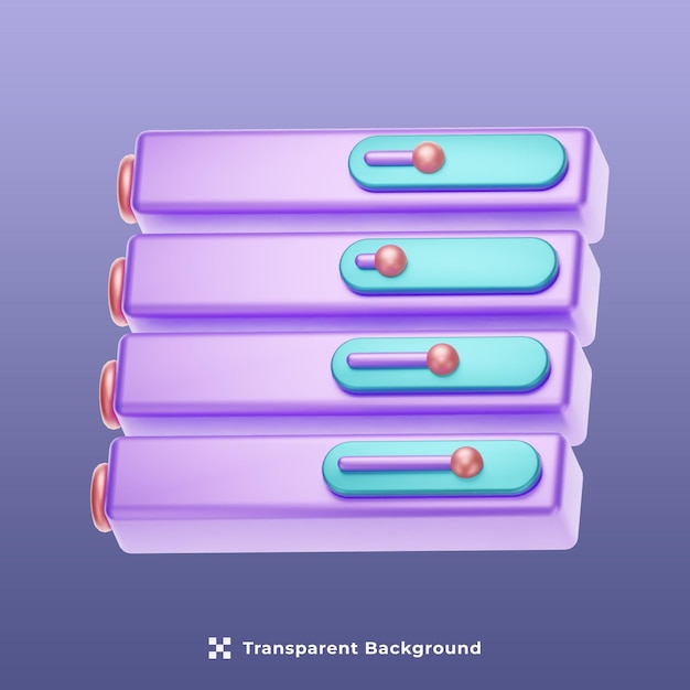 PSD gegevenswetenschap 3d illustratie