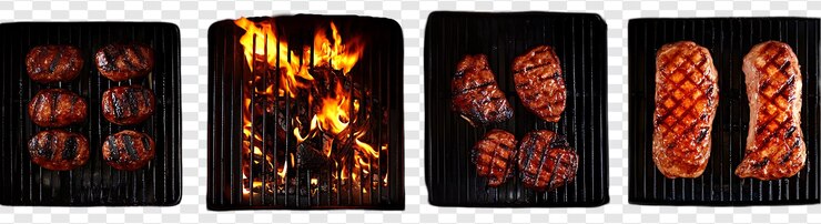 PSD gegrilde biefstuk op doorzichtige achtergrond png
