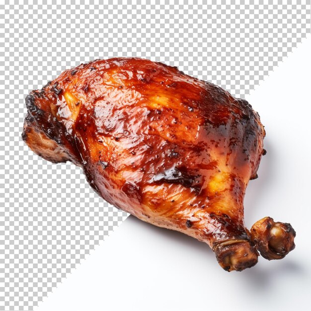 Gegrilde kip geïsoleerd op een doorzichtige achtergrond