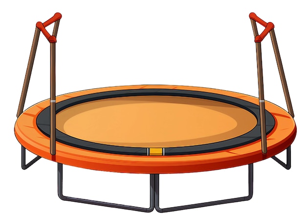 PSD geïllustreerde trampoline