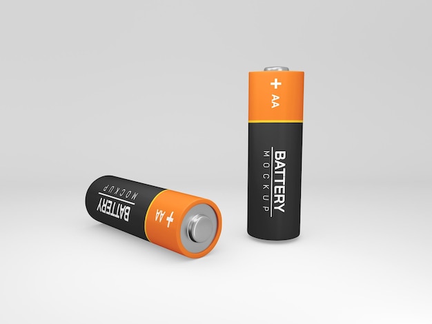 Geïsoleerd aa batterijmodel